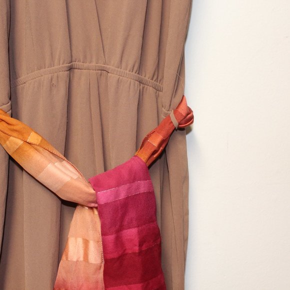 Miss Avenue Mocha V Neck Jumpsuit Medium NWT - Picture 3 of 13